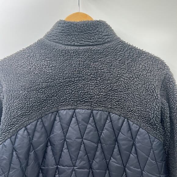 VINTAGE PATAGONIA JACKET WOMEN SIZE MEDIUM BERNESE FLEECE QUILTED FULL ZIP BLACK - Picture 6 of 12